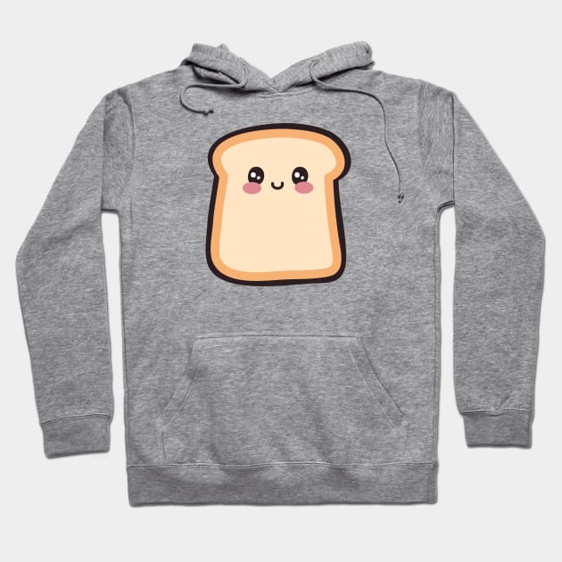 Cute Smiling Toast Bread Hoodie by Spicy Memes